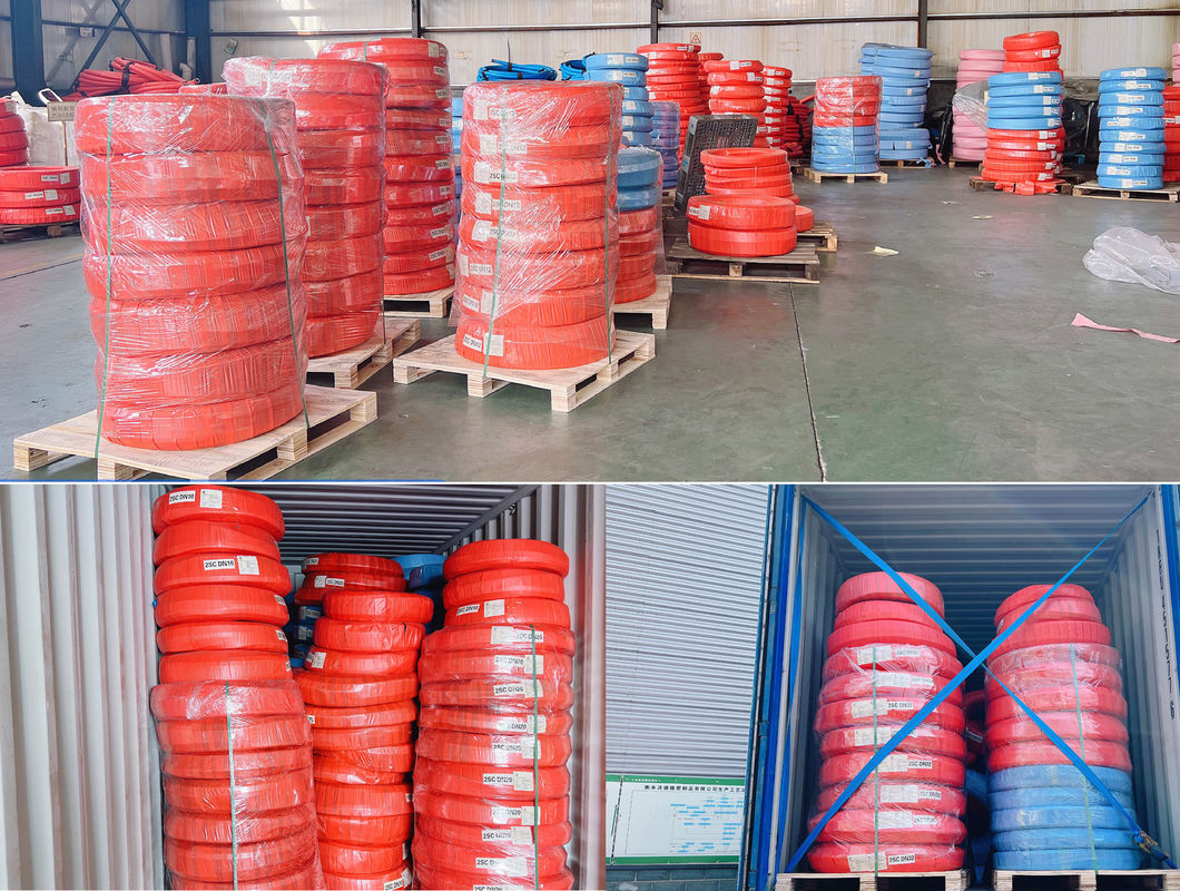 SAE 100 R15 لوله هیدرولیک، 1/4 اینچ آب مکش سیم فولادی پیچیده لوله هیدرولیک