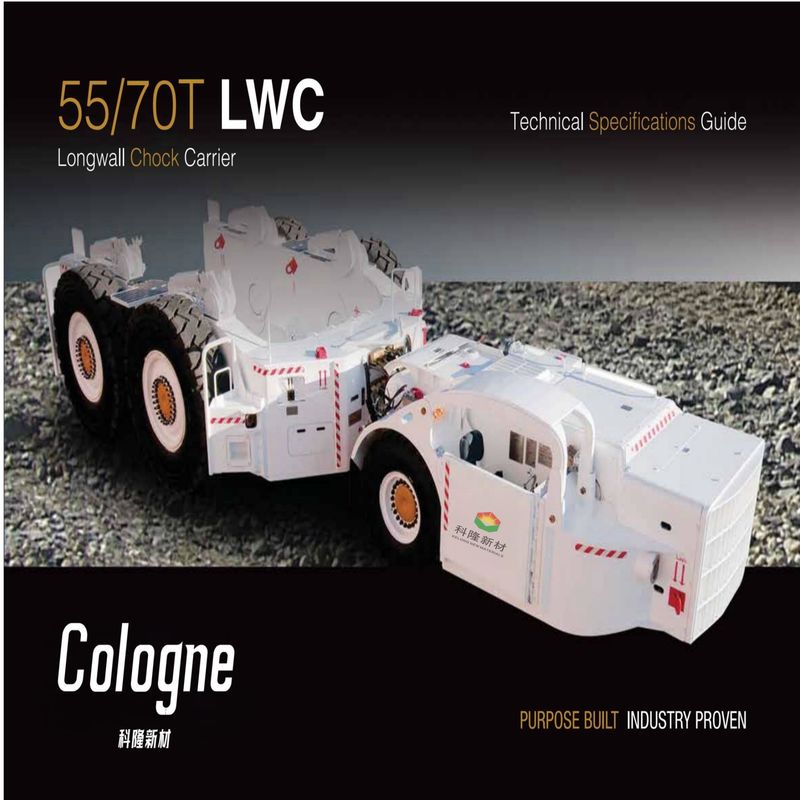 55/70T LWC Longwall Chock Carrier 10 Km/Hr 20 Km/Hr برای عملیات زیرزمینی معدن زغال سنگ