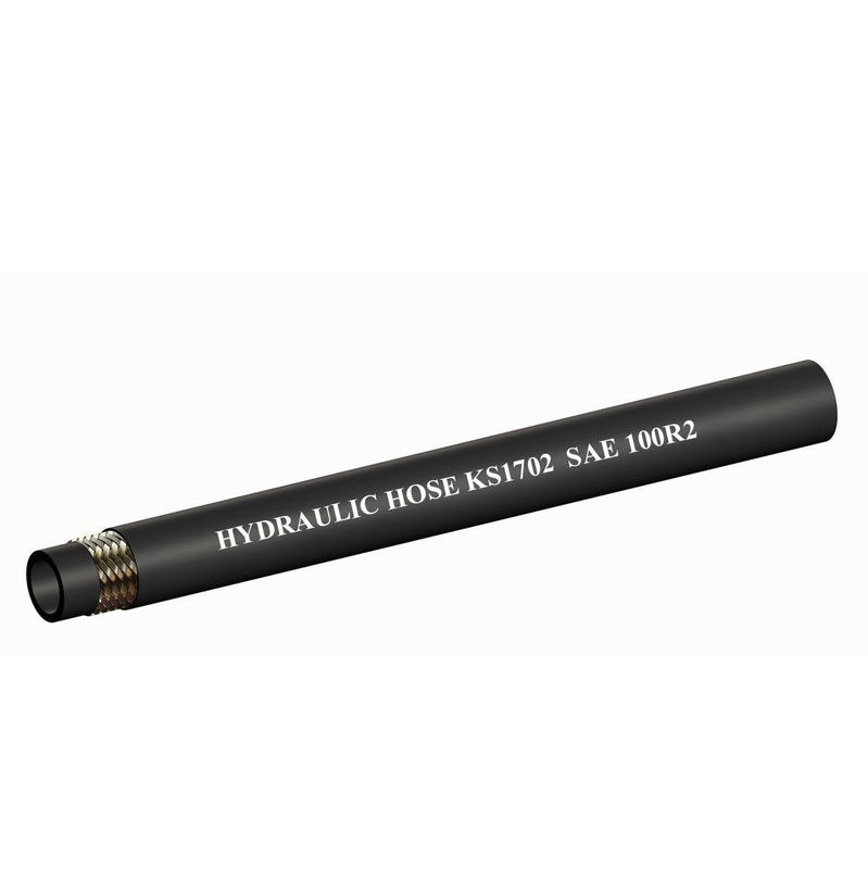 لوله های لاستیکی انعطاف پذیر با سیم لاستیکی تقویت شده با استاندارد SAE 100R2 و EN 853 2SN مطابقت دارد