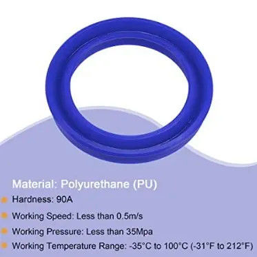 KELONG Polyurethane Hydraulic Rod Seals UHS/UN ID6-200mm U Type Seal مهر و موم های پیستون