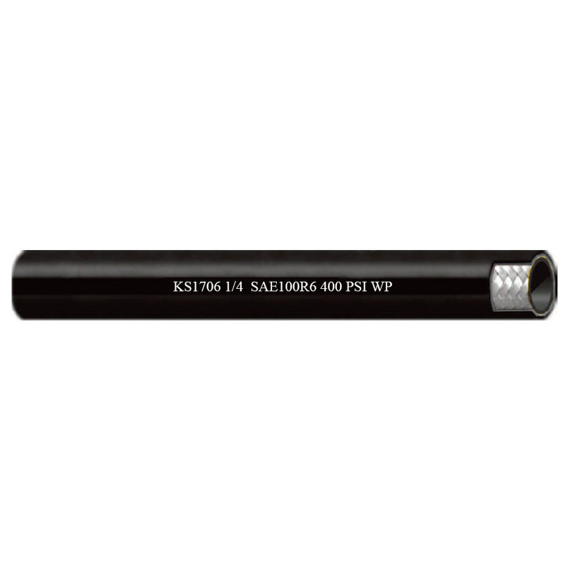 EN853 SAE 100 R6 لوله هیدرولیک تراخت سیم روغن هوا آب لوله لاستیکی نساجی