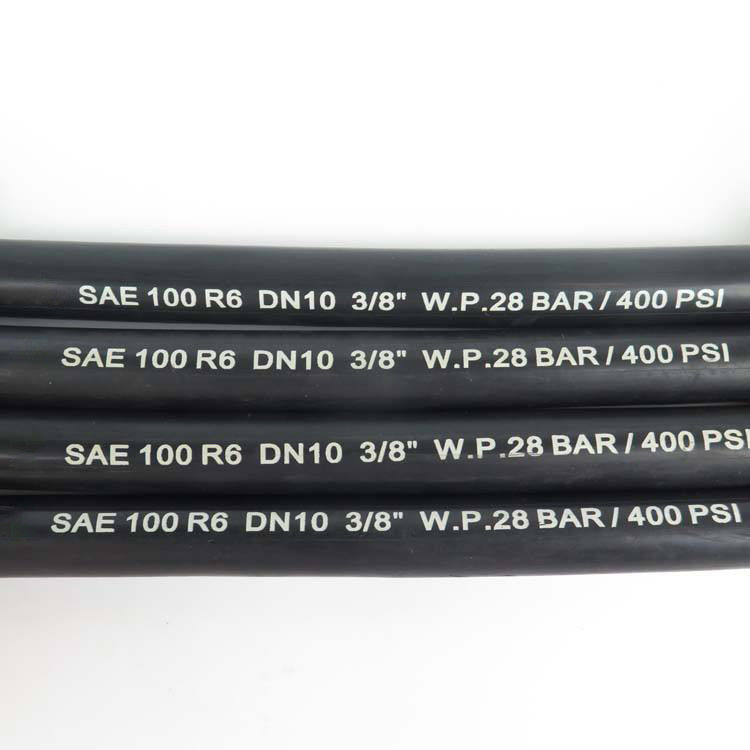 EN853 SAE 100 R6 لوله هیدرولیک تراخت سیم روغن هوا آب لوله لاستیکی نساجی