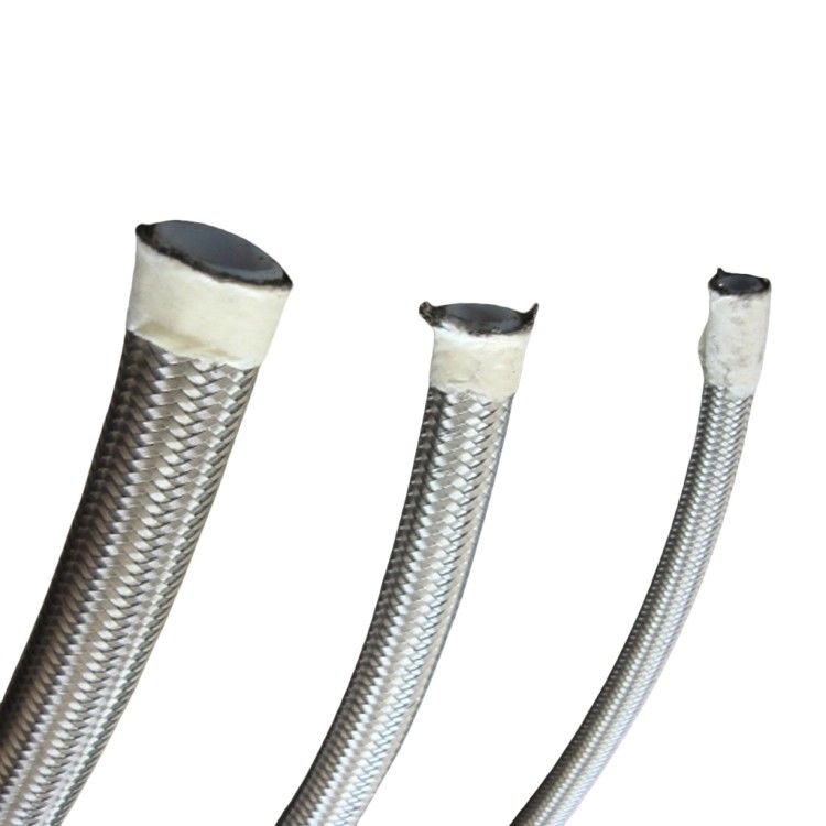فولاد ضد زنگ لوله انعطاف پذیر تراشیده لوله لوله PTFE لوله فلزی برای خط لوله روغن سوخت
