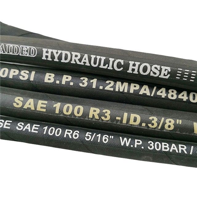 فشار بالا 3/8 1sn لوله هیدرولیک تراختن لوله SAE 100r1 En853 فشار روغن سوخت صنعتی لوله لوله هیدرولیک